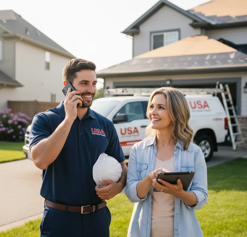 USA Roof Repair Experts customer support in Branch